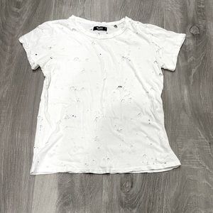 Michael Lauren white deconstructed tee- XS